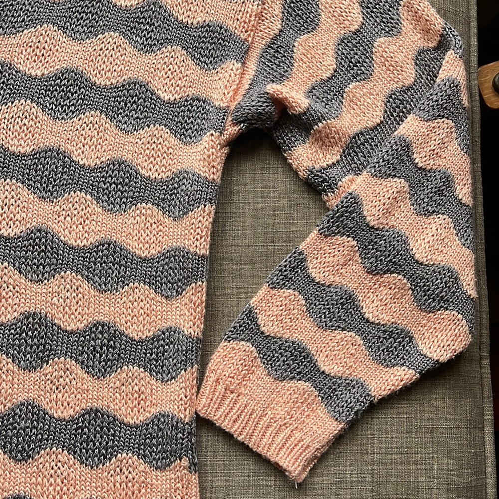 Vintage Jantzen Collared Striped Knit Sweater S/M - Picture 6 of 9